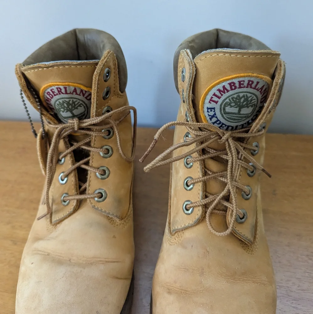 Vintage‎ Y2K Timberland Tan Construction Boots
